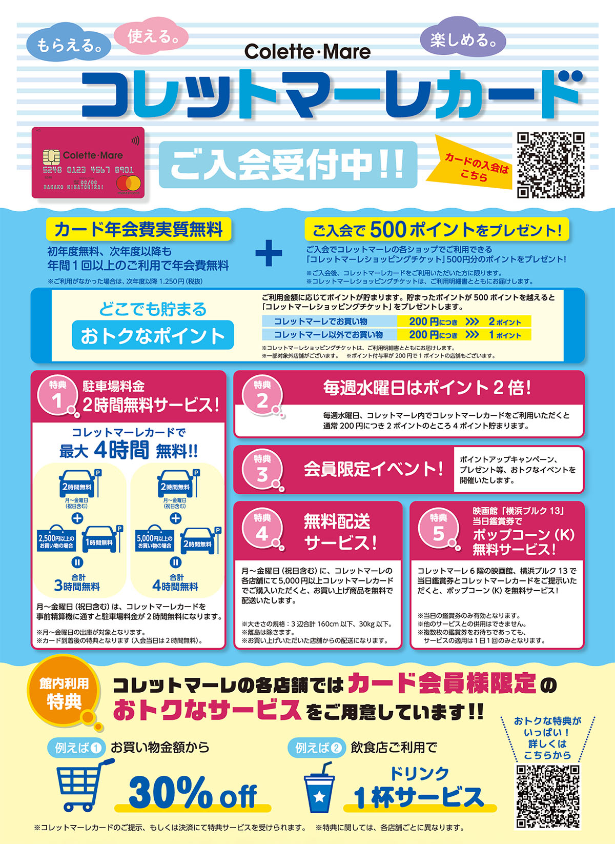コレットマーレカードのご案内 コレットマーレ
